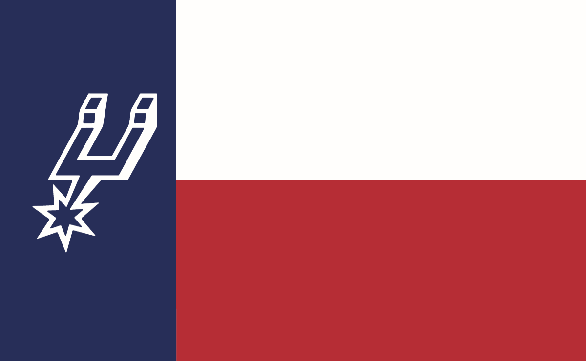 Spurs Texas Flag