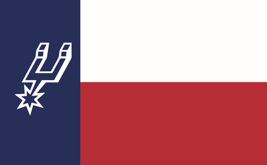 Spurs Texas Flag