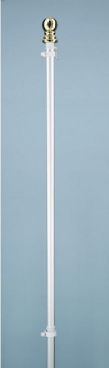 2 Piece Spinning Flagpole w/ Ball