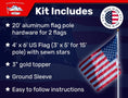 Load image into Gallery viewer, Titan Telescoping Flag Pole
