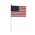 Load image into Gallery viewer, US Flag with Wood Staff & Gold Spear Tip
