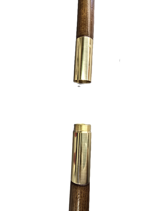 Highly Polished Oak Finish Pole
