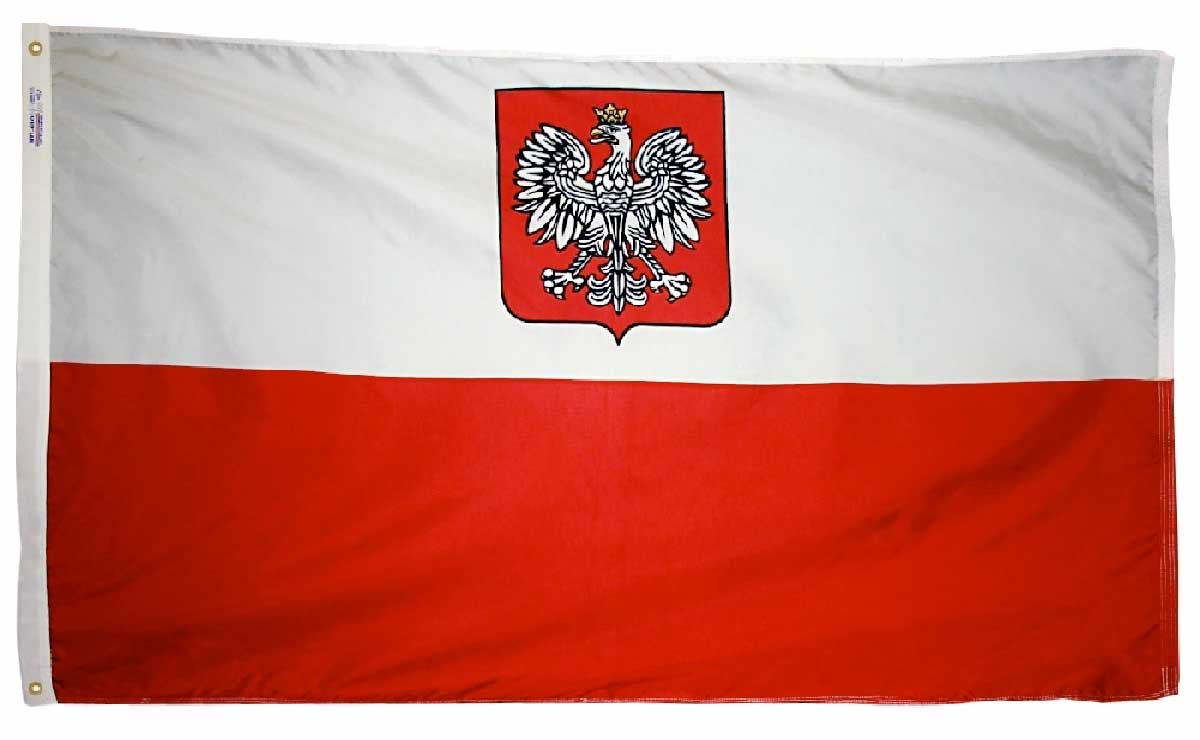 Poland (w/ Eagle) Flag