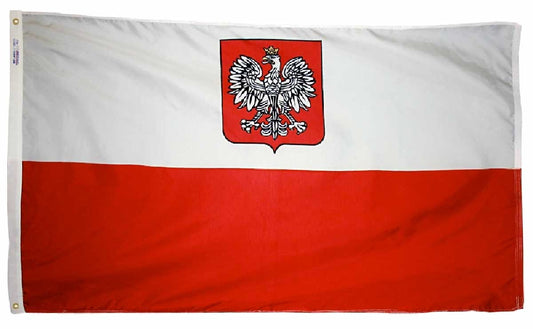 Poland (w/ Eagle) Flag