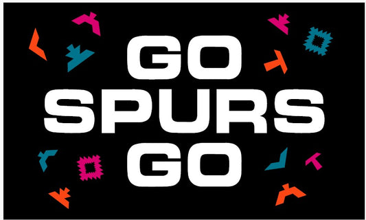 Spurs Fiesta Confetti  Flag