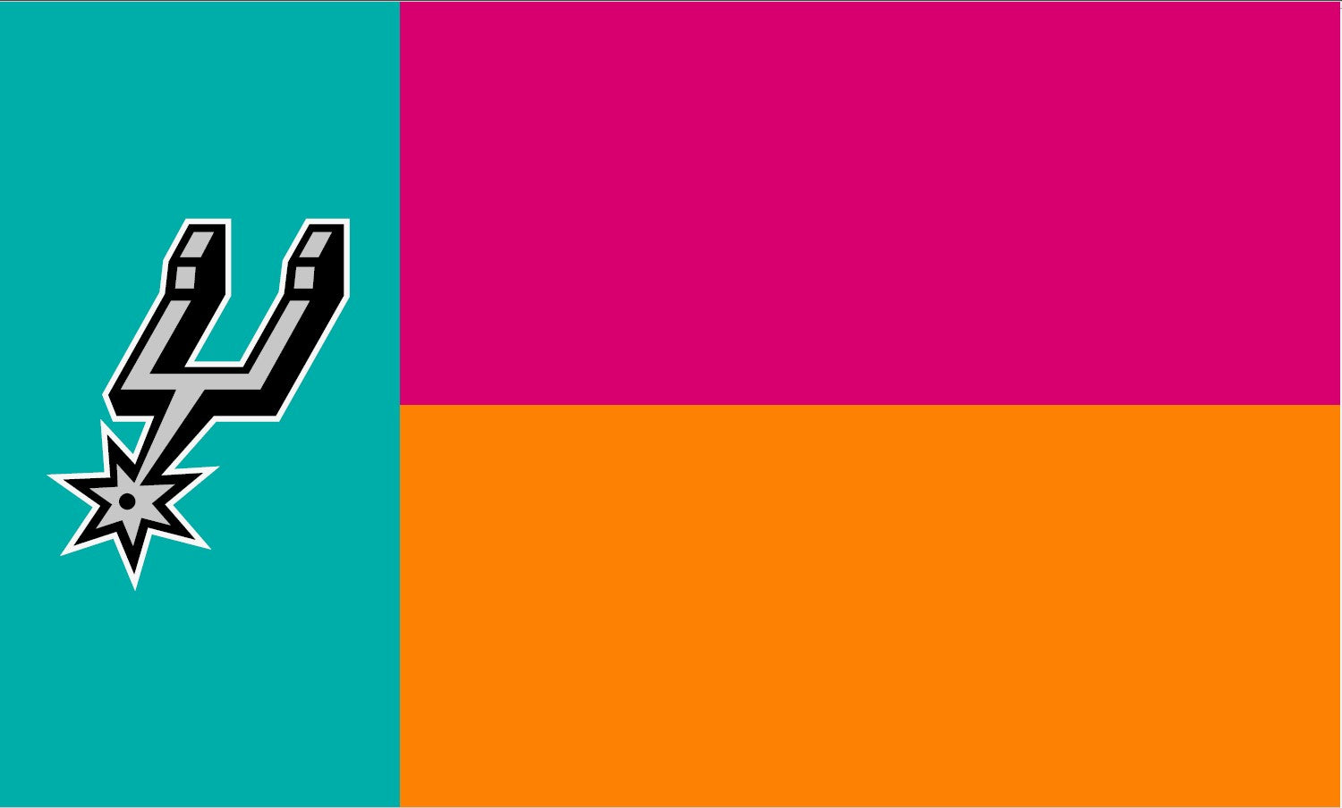 Spurs Texas Retro Flag