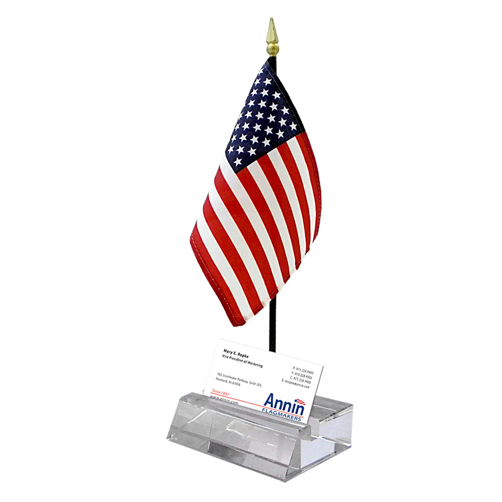Miniature US Flag Desk Set