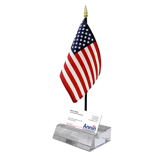 Miniature US Flag Desk Set