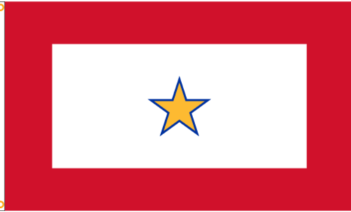 Gold Star Service Flag (Sewn)
