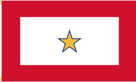 Gold Star Service Flag (Sewn)