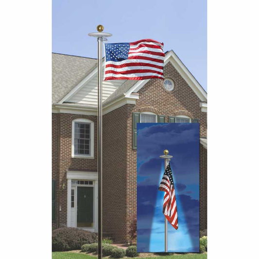 Anthem U.S. Flag & Solar Light Flagpole Set